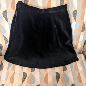 Laura Ashley Black Velvet 90s Skirt